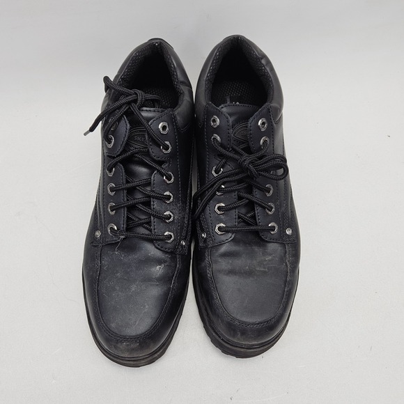 Skechers Jammers Heritage Black Leather Chunky Lug Sole Boots 4470 Mens 13 y2k main image 10